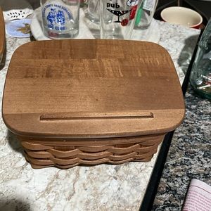 Longaberger rich brown large recipe basket